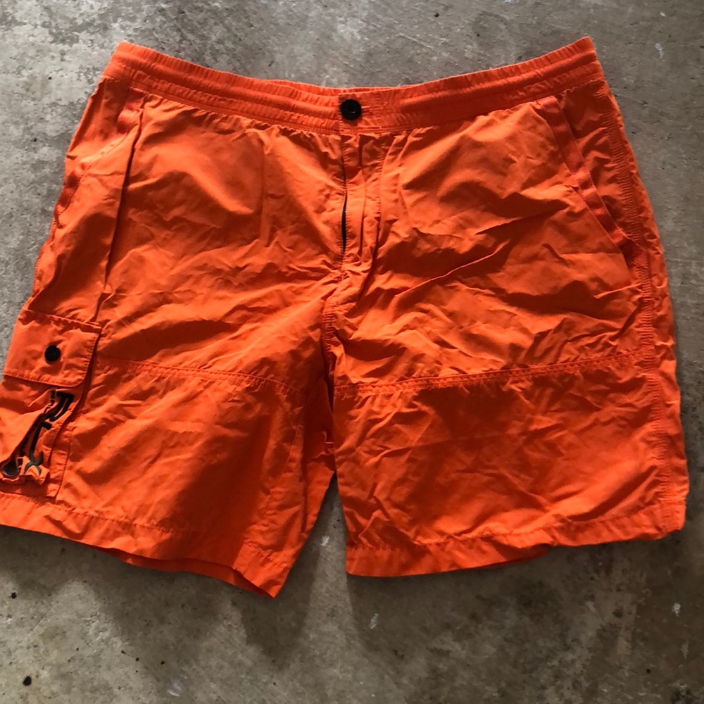 Orange swim trunks